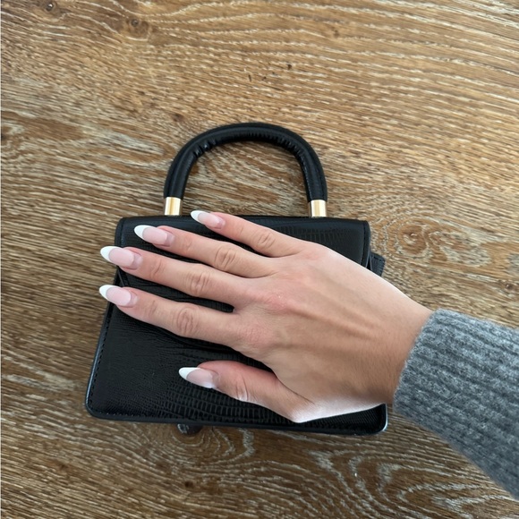 Mango Mini Black Crocodile Purse - Picture 6 of 6